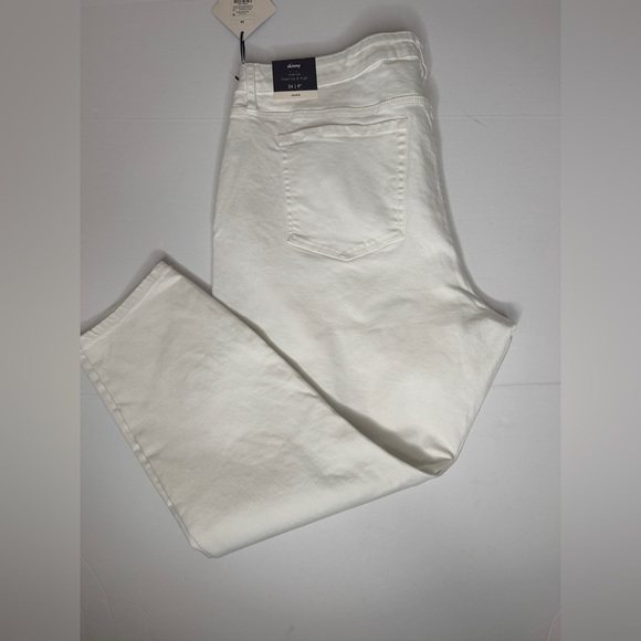 Ava & Viv Women’s Plus Size Mid-Rise Ankle Skinny Jeans, Sz.24, White - Picture 13 of 16